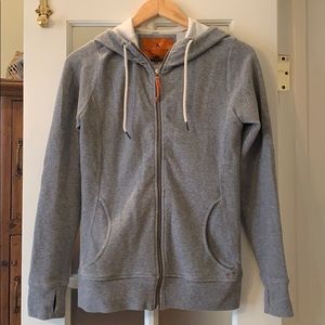 Basin and Range Grey zip up hoodie